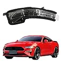 JWRET Auto Rückspiegel Blinker für F-ord Mustang 2015-2019, Rückspiegel Signalleuchte Außenspiegel Kontrollleuchte Blinker Abdeckung Links Rechts Zubehör