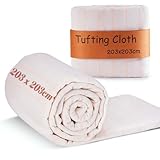 BESGEER 203×203cm (80*80in) Tufting Cloth with Marked Lines - Monks Cloth for Rug tufting Kit, Tufting Stoff für Tufting Guns für Handgefertigte Teppiche, Primäres Tufting Tuch Mönchstoff Punch Needle
