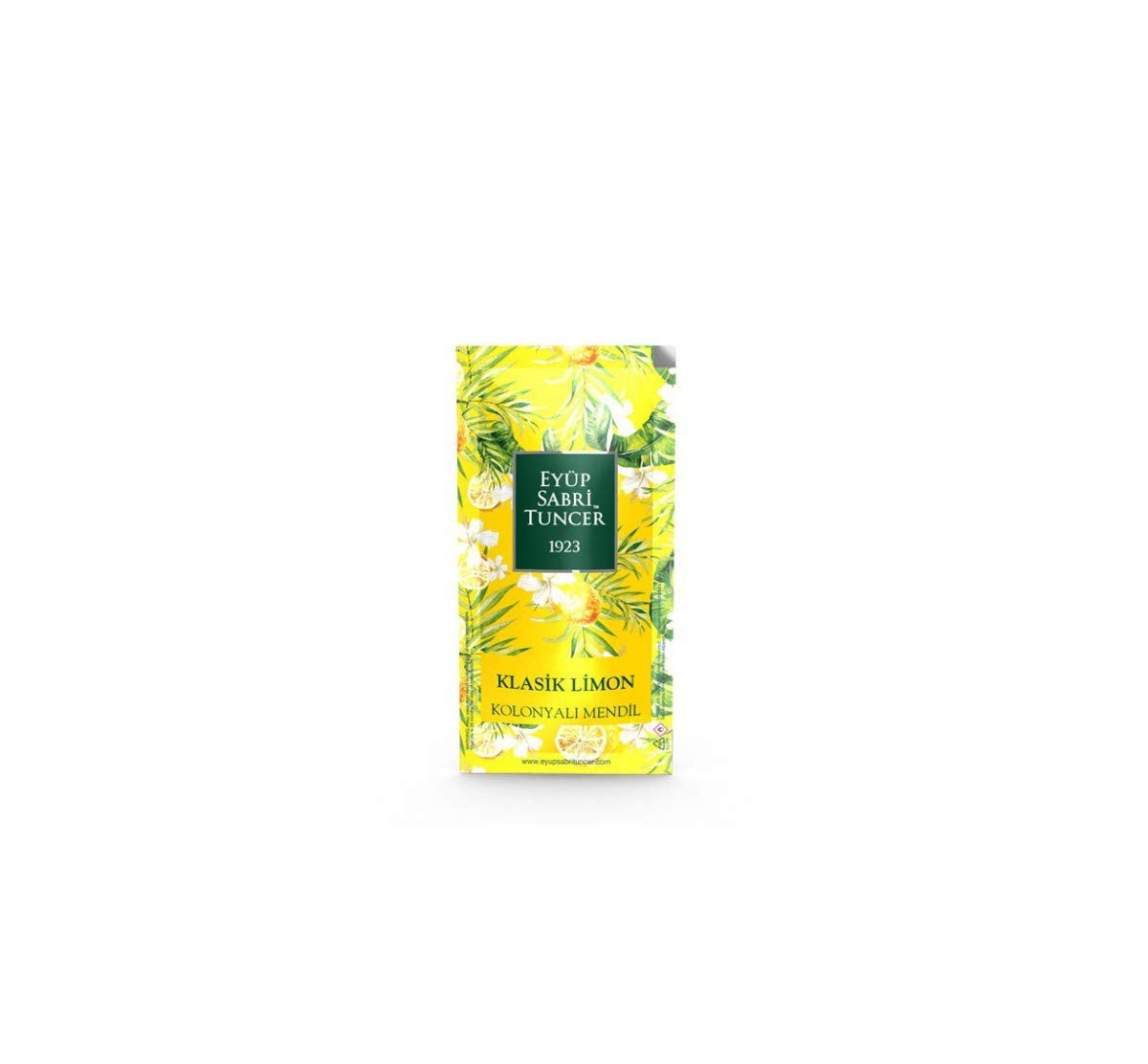 Eyüp Sabri Tuncer Kolonyalı Mendil Klasik Limon 150 Li Doypack Poşet 5X10 Küçük Boy 1 Paket