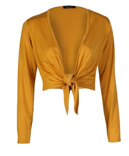 Torera para mujer amarillo mostaza americana corta chaqueta mujer talla S
