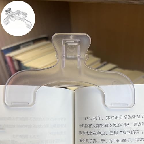 Image of 2pc Book Clip for Reading,Portable Book Page Holder for Hands Free Reading, Book Reading Accessories for Works on HardcoversPaperbacks Magazines