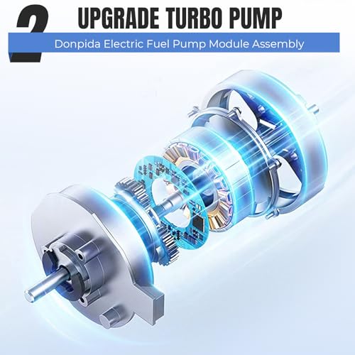 Donpida Electric Fuel Pump Module Assembly Compatible with Chrysler 200 2015-2016 Jeep Cherokee 2014-2016 Dodge Dart 2013-2016 with Sending Unit 68166589AC E7280M P77057M by Donpida - Image 2