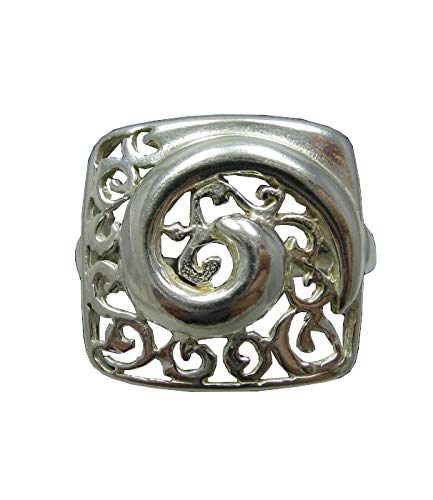 Bague en argent massif 925 Spirale Empress R001106 pour femme