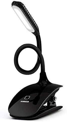 Daylight 12 Led Book Light-3 Brightness, 360° Adjustable,Touch Switch,USB Rechargeable Reading Lamp for Bed with Good Eye Protection