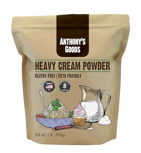 Anthony's Heavy Cream Powder, 1 lb, Gluten Free, Non-GMO, Keto