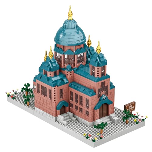 Geniteen Building Block Set, Architecture Saint Sophia Cathedral Model Micro Mini Building Blocks 1515 PCS Collection Model Kit