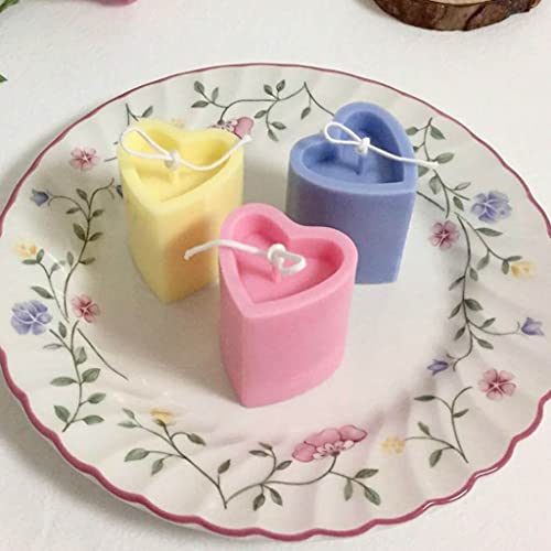 JIUYECAO DIY handgefertigte Kerzenform, multifunktionale DIY-Liebesherz-Kerzenform, transparent, Acryl, Aromatherapie… – Bild 5