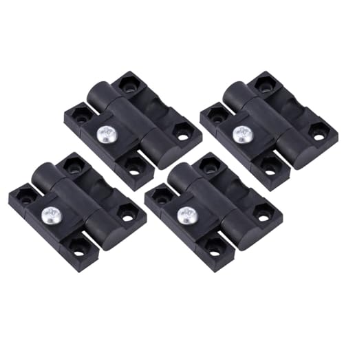 Moliuoly 4 stycken justerbara vridmomentgångjärn för positionskontroll, ersättningsdämpningsgångjärn för trälådor, skåpdörrar och möbelbeslag