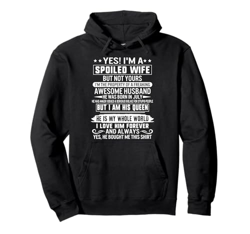 Wife Husband Born In July Romantic Birthday Girlfriend Gift Pullover