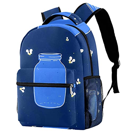 Sac à dos voyage bleu luciole pour les sorties scolaires et les vacances
