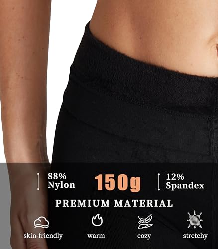 Fleece Lined Tights for Women, Comfortable Thermal Tights for Winter, Women’s Thick Pantyhose4
