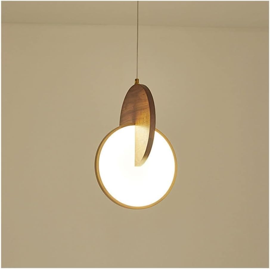 Plafonnier Mid Century en noyer pour illuminer votre îlot de cuisine avec élégance