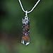 AYANA Piezo Orgonite Crystal Pendant Necklace - 7 Bionized Healing Crystals including Black Tourmaline, Turquoise, Carnelian, and More | Ethically Sourced Handmade Orgone Chakra Necklace for Women