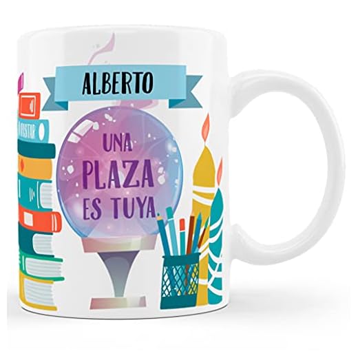 Bee Ingenious Taza Opositor - Taza Opositora - taza personalizada con nombre Una plaza es tuya - Regalo opositor - Opositores - regalo opositora Tazas ceramica de desayuno personalizadas