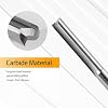 HOZLY CNC Router Bits 1/16 Straight Router Bit 1/8 Shank Straight Flute Carbide End Mill Cutter 2-Flute Milling Tungsten Steel 12mm CEL/38mm OAL for Woodworking 10 Pack (1/16 Cutting Dia)