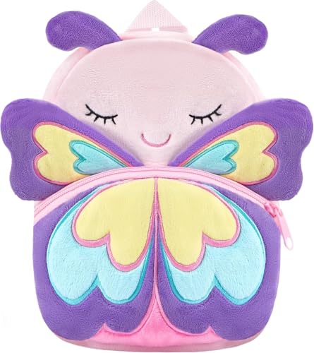 Frantic Kids Trendy School Bag | Comfortable Back Support, Stylish Prints & Daily Use Ready (Pink_Rainbow_Butterfly_2026_B)