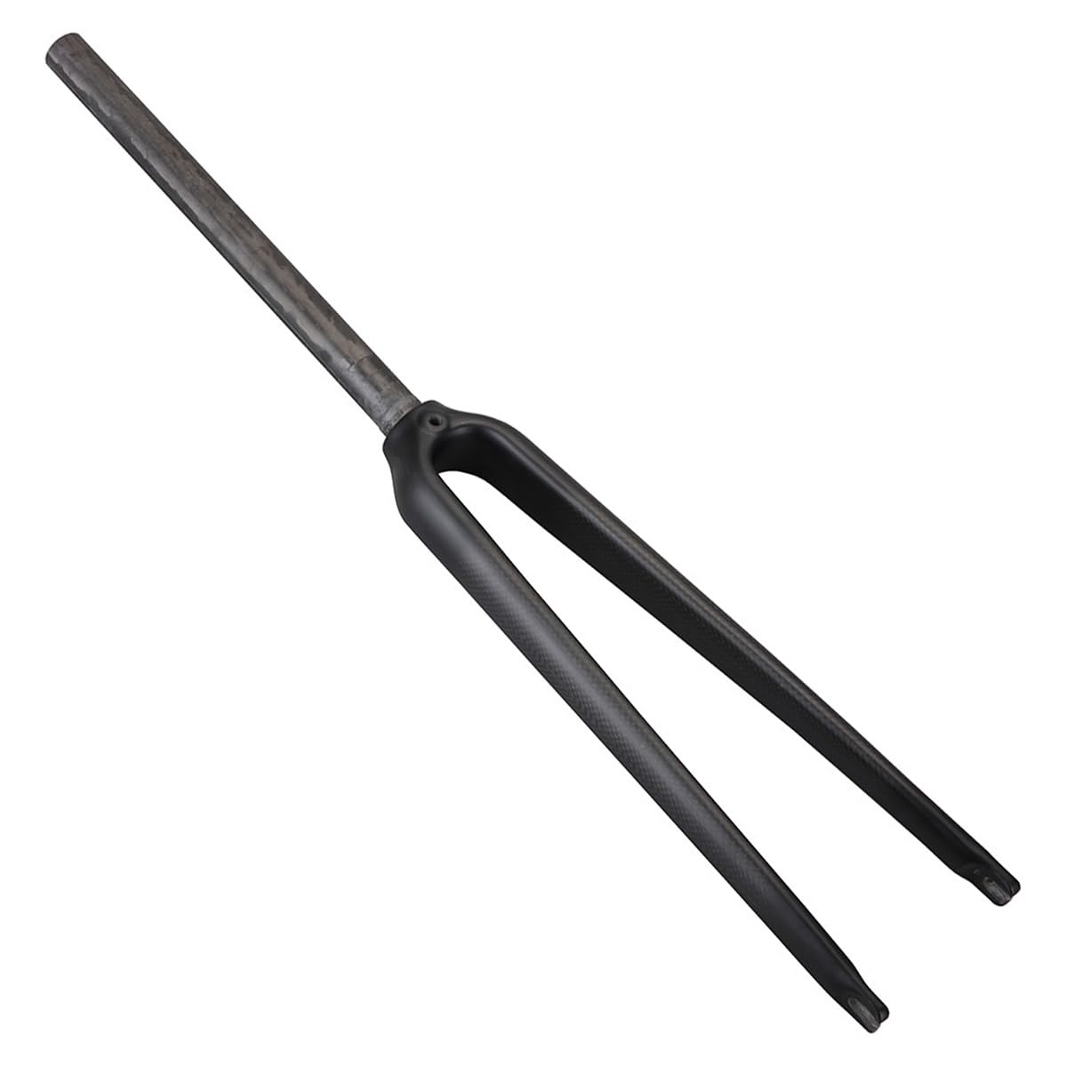 XGSUZNE 700C Road Bike Fork Carbon Fiber Rigid Forks QR 9x100mm Straight Tube Bike Front Forks 1-1/8" Ultralight Disc Brake Fork For Road City Bicycle (Color : Black matte, Size : 700c)