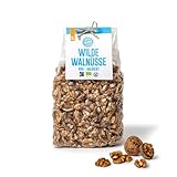 PAKKA - Bio Fairtrade aromatische Walnusshälften Walnusskerne helle Hälften 1kg, rohe wilde Bergwalnüsse, wildgesammelt, halbe Walnüsse von Kleinbauern aus Samarkand in Usbekistan, Öko, vegan 1000g