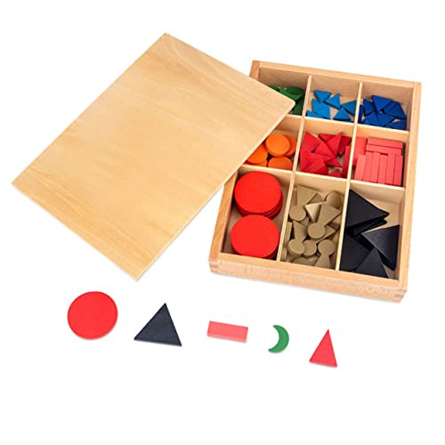 NOLITOY 2 Conjuntos De Ajudas De Ensino Montessori Brinquedos Educativos De Madeira Treinamento Pré-