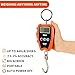 Outmate Digital Crane Scale 300kg/660lbs 200kg/440lbs with LED Handheld Mini Hanging Scale for Garage Farm Hunting Fishing Etc(200kg/Plastic Shell/Orange)