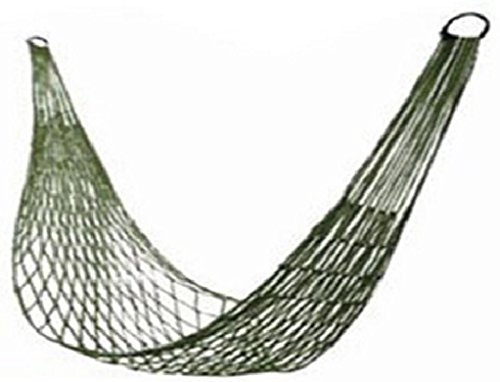 HorBous - Amaca leggera in nylon da 78,7 x 259,1 cm, portatile, per attività all'aperto, campeggio, viaggi, spiaggia, zaino in spalla, con 2 corde (4 colori) (verde militare)