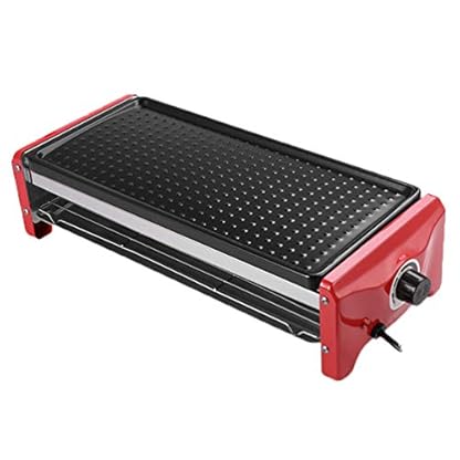 RONGJJ Tischgrill Elektrischer Grill, Doppelschichtiger Elektrischer Haushaltsgrill, Rauchfreier Innenplattengrill…