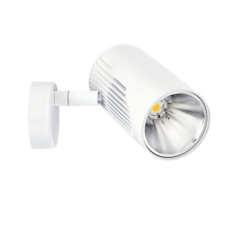 Aric Spot LED sur patère Lumi 01 17W - 4000K - Blanc - Avec ampoule