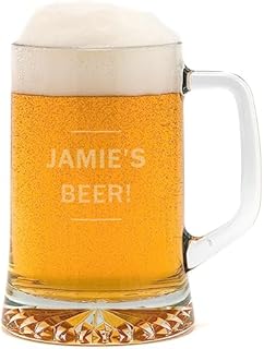 Personalised Beer Tankard/Personalised Pint Glass/Beer Gifts for Men Dad/Personalised Anniversary Gifts For Him Men Boyfriend Son Brother