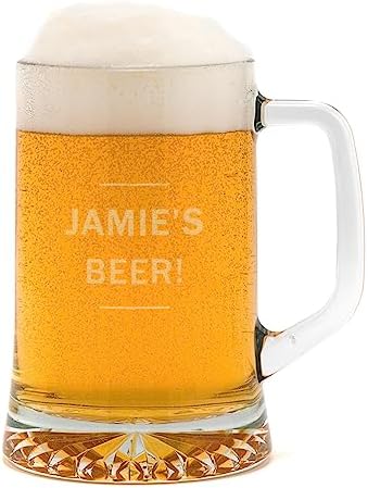 Personalised Beer Tankard/Personalised Pint Glass/Beer Gifts for Men Dad/Personalised Anniversary Gifts For Him Men Boyfriend Son Brother