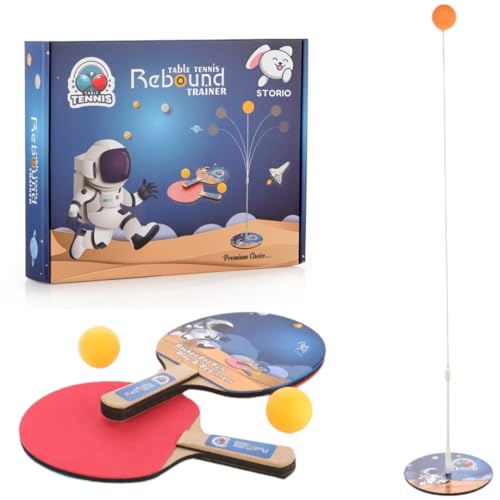 Storio Toys Space Theme Indoor Outdoor Table Tennis Trainer for Adults Teenagers Kids Toy Sports Toys for 3 4 5 6 8 Years Old