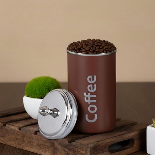 Image of PDDFALCON Stainless Steel Utsaav Jar Gifting Set | Set of 3 Multipurpose Kitchen Canisters for Tea, Coffee & Sugar (750 ml Each) | BIS Certified & Proudly Made in India