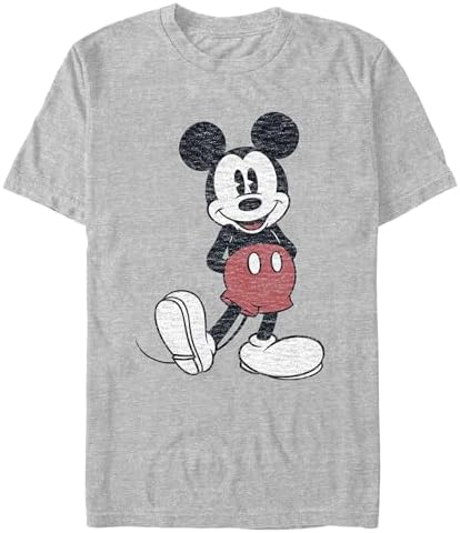 Disney Men's Full Size Mickey Mouse Distressed Look T-Shirt