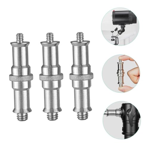 Tornillo trípode cámara Kisangel compacto de 3 piezas para soporte de flash estable sin holguras 5