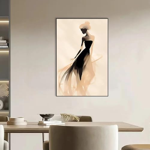 Peinture sur toile femme abstraite dsdsgog 50x70 cm décoration murale salon