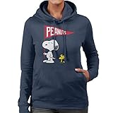 snoopy sweatshirt damen Offizielle Ware. Peanuts Snoopy & Woodstock Flag Women\'s Hooded Sweatshirt