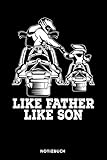  Like Father Like Son: Notizbuch für Schneemobil Fans  liniert  120 Seiten  ca. A5 Format (15.24cm x 22.86 cm)
