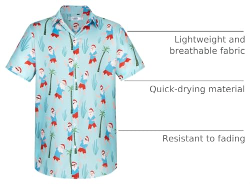 Image of Yoimira Hawaiian Shirts for Men, Print Mens Casual Short Sleeve Button Down Shirts Floral Aloha Beach Shirt