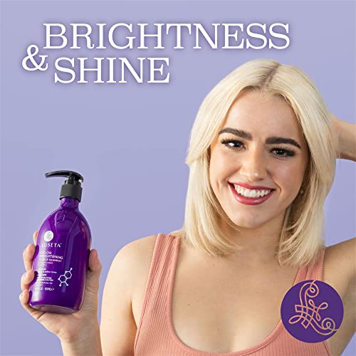 Luseta Purple Shampoo For Blonde Hair 16.9Oz, Women Hair Shampoo For Grey Hair And Color Treated Hair, Best Purple Shampoo For Curly And Damaged Hair, Sulfate & Paraben Free #TOP5