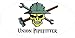 3 - Union Pipefitter Skull Hard Hat / Helmet Stickers 1 1/2" x 3" H331