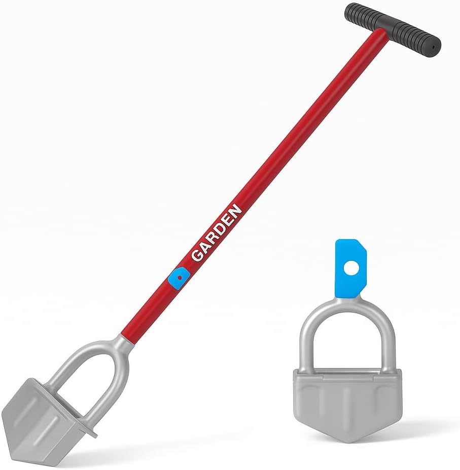 Edger-Chopper - Long Handle | Beds, Patios, Trenches, Sidewalks, Driveways, and More | Lawn and Landscaping Tool, T Grip, Sod Cutter | 91714 810053890110