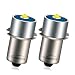 Produktbild Ruiandsion 2 Stück P13.5S LED Upgrade Glühbirne 2525 3W 4.5V LED Taschenlampe Ersatz für Taschenlampe Taschenlampe Scheinwerfer Laterne,Weiß