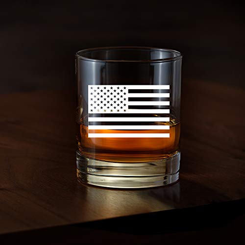 AGMdesign, Funny American Flag Whiskey Glasses, atriotism Glass gift for Whiskey lover, Veterans, Dad, Old Glory, Veterans Day, Father’s Day, 4th of July, Retirement Gifts For Men and Women - Thumbnail 4