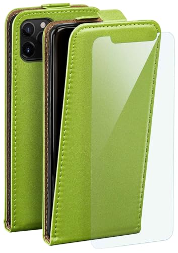Film de protection et étui rabat iPhone 11 Pro moex vert anti-choc avant arrière