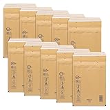 ÖKI Luftpolstertaschen - Luftpolsterumschläge inkl. Haftklebestreifen, 10 Stück, C5 Luftpolster-Taschen, Gepolsterte Briefumschläge,Versandtaschen, Braun