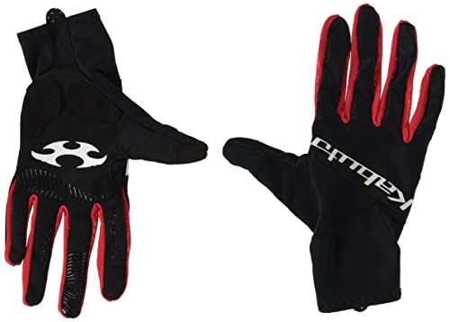 オージーケーカブト(OGK KABUTO) 自転車 サイクリンググローブ PRG-7 ブラックレッド サイズ:XS (手のひら周り175-185mm/手長160-170mm)