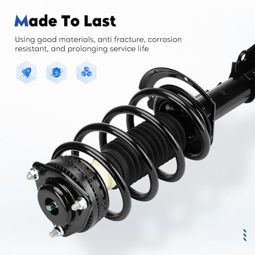 Front Struts Assembly Shock Absorber & Sway Bars End Links Fit for Dodge Avenger 2008-2014 (2.4L Sedan FWD), for Chrysler Sebring 2007-2010 (2.4L Sedan FWD), Replace for 171130 171131 (4Pcs) by TadaAuto - Image 4