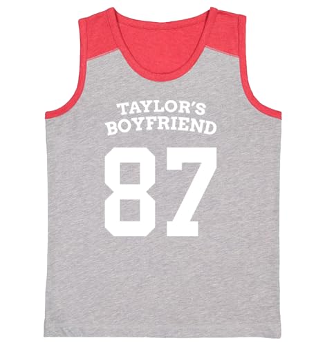 Haase Unlimited Taylor's Boyfriend 87 - Football Dating Youth Contrast Back Tank Top