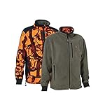 adidas jacke tarnmuster Eine Seite Olivgrün, die andere GhostCamo Blaze Orange