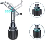 Cup Phone Mount for Car, Phone Cradle Holder with Long and Adjustable arm for Universal car Cup, Friendly Compatible with Cell Phone/Smartphones