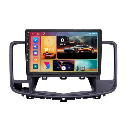 Autoradio 2 DIN Android 15 Écran Tactile 9 Pouces GPS Nissan Teana